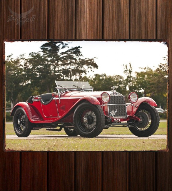 Металлическая табличка Alfa Romeo 6C 1750 GS Parigi Металлическая табличка Alfa Romeo 6C 1750 GS Parigi